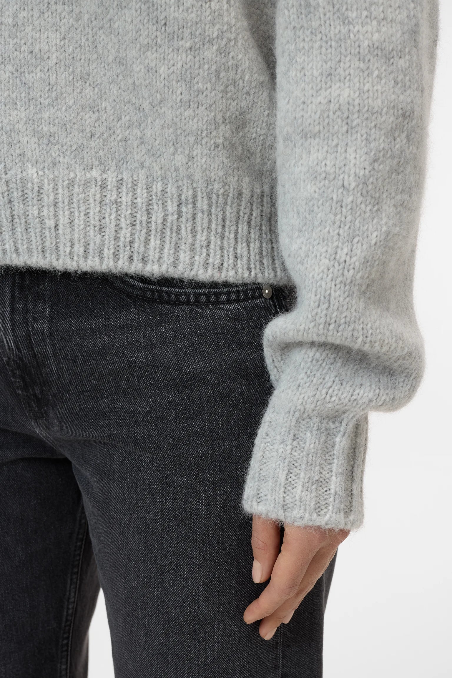 Closed Crewneck Alpaca Grey
