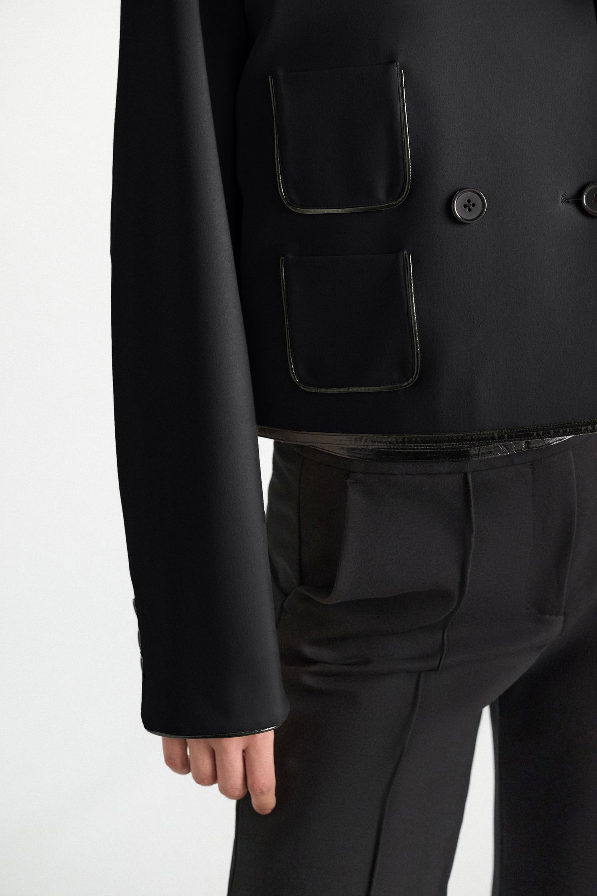 Dorothee Schumacher Jacke Emotional Essence Vinyl Black