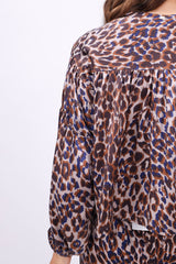 Friendly Hunting Bluse Aine Cheetah Toast