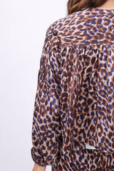 Friendly Hunting Bluse Aine Cheetah Toast