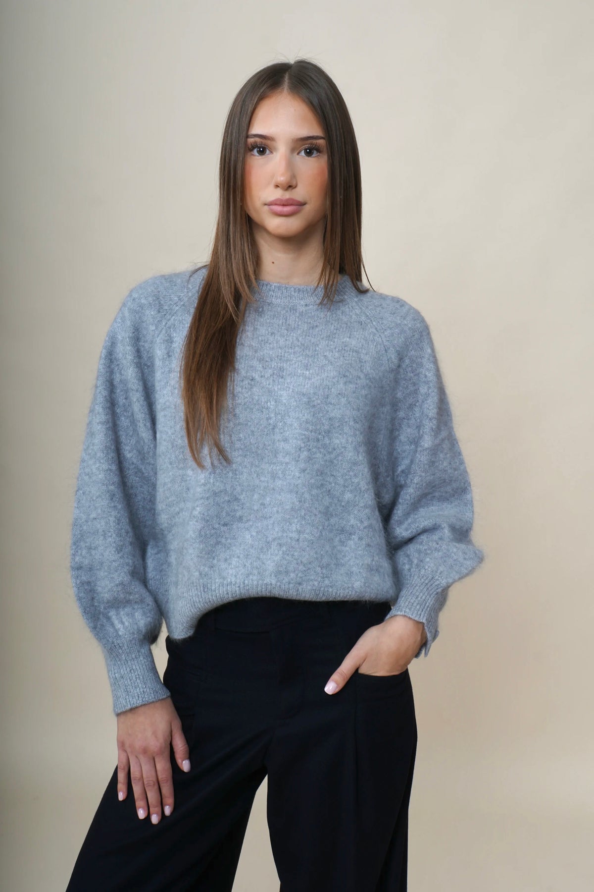 Herzens Pullover Lina Castle Grey
