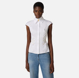 Elisabetta Franchi Bluse Straps Bianco