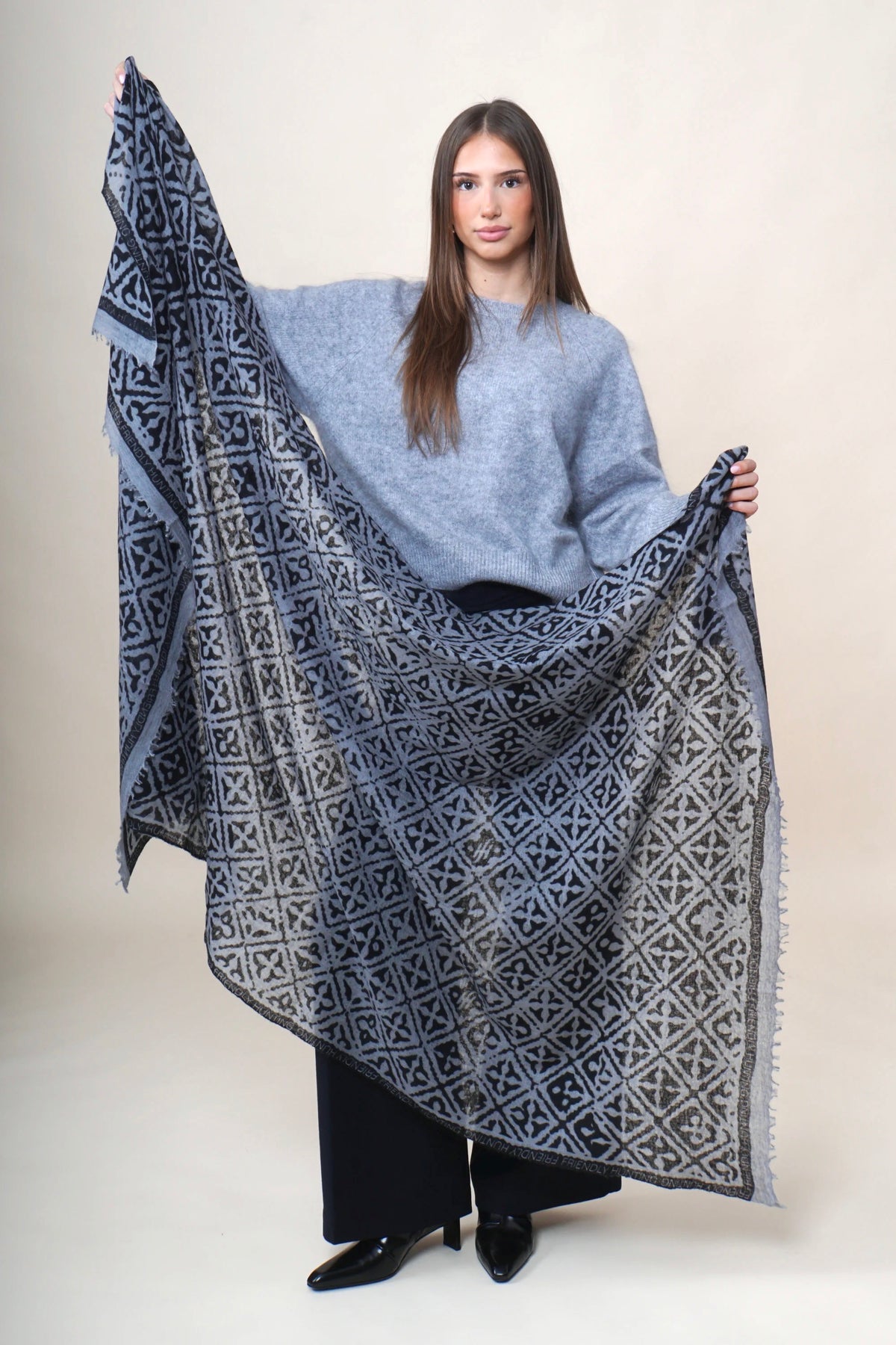 Friendly Hunting Scarf Stole Eyes Of Marrakesh Derby