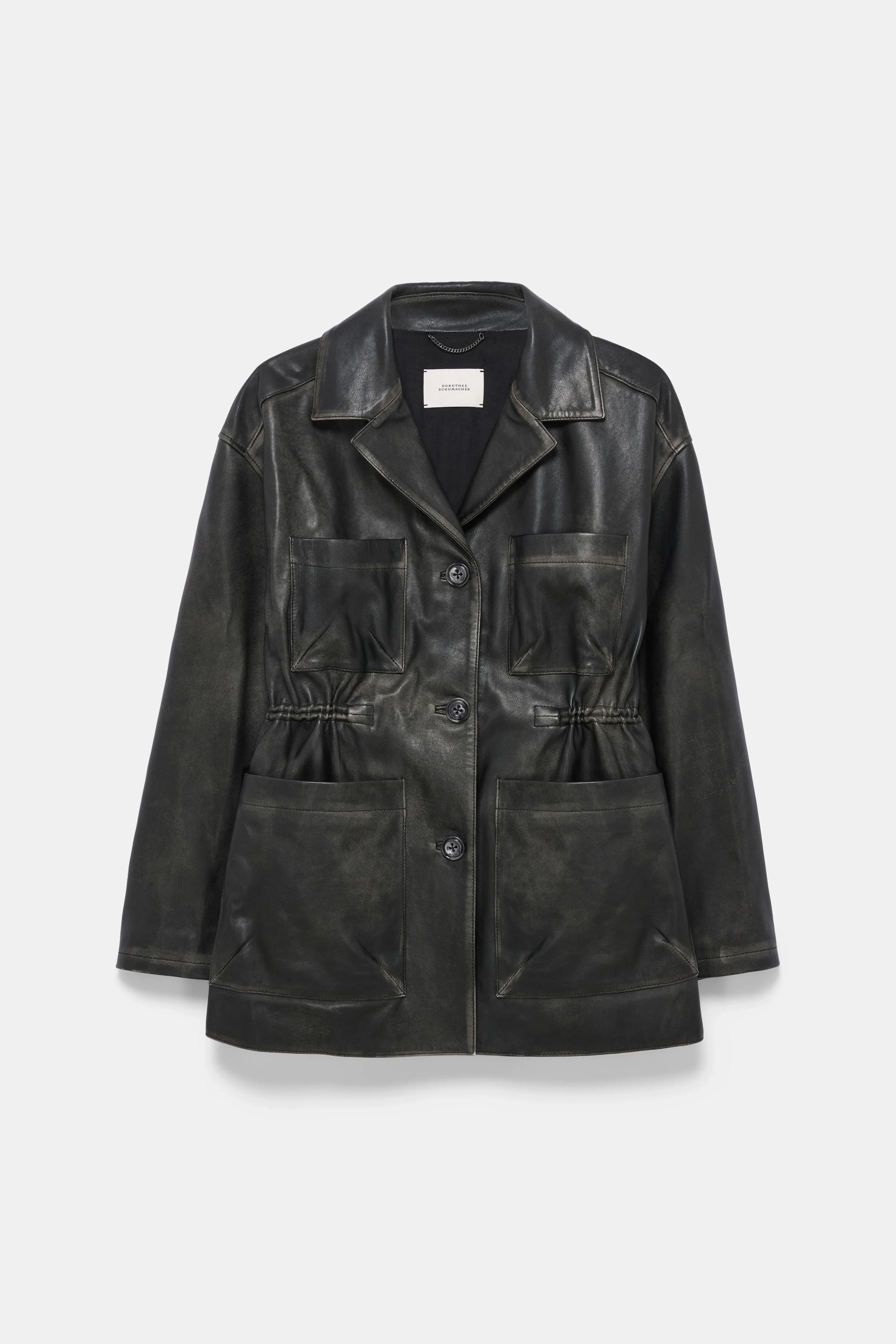 Dorothee Schumacher Leather Jacket Sleek Statement