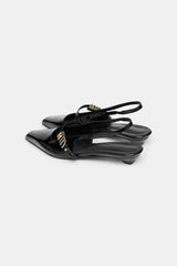Dorothee Schumacher Slingback Glossy Shine Black