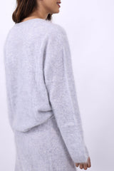 Herzensangelegenheit Pullover Blend Aluminium