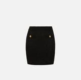 Elisabetta Franchi Mini-Rock Strick Nero
