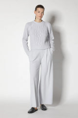 Sminfinity Pullover Aran Cable Ice