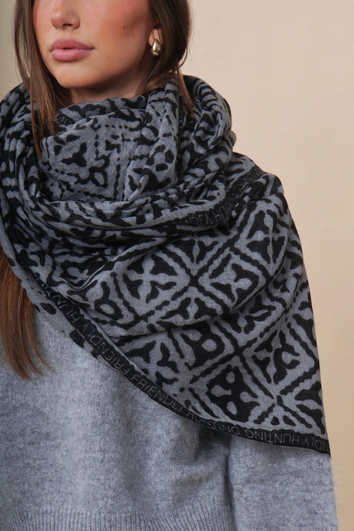 Friendly Hunting Scarf Stole Eyes Of Marrakesh Derby