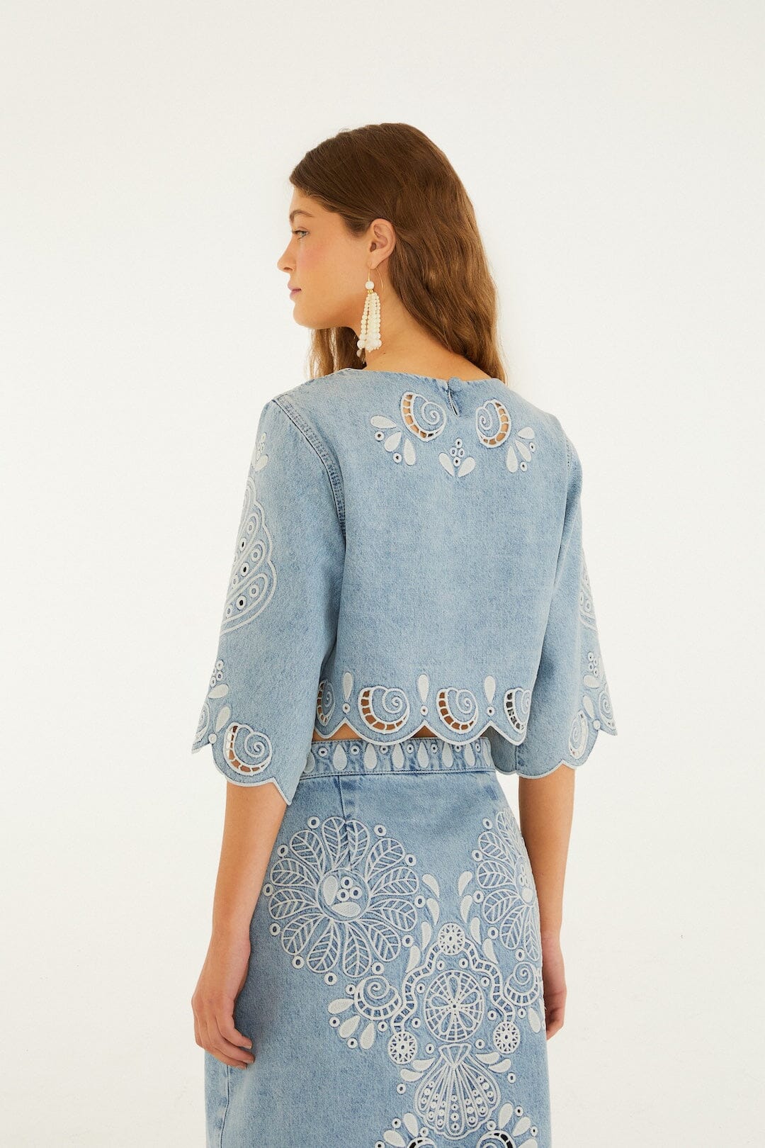 Farm Rio Rock Denim Richelieu