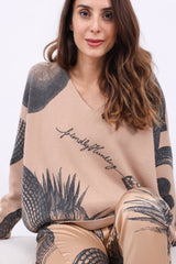 Friendly Hunting Pullover Aurora Garden Eden Honey