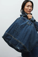 Closed Bag Denim Tote