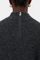 Closed Pullover Mock Neck