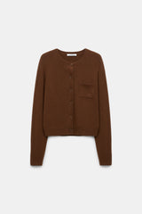 Dorothee Schumacher Cardigan Elegant Statement Coffee