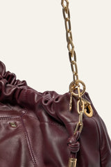 Ba&sh Tasche Nappa June Bordeaux