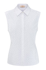 IVI Collection Bluse Sparkling White
