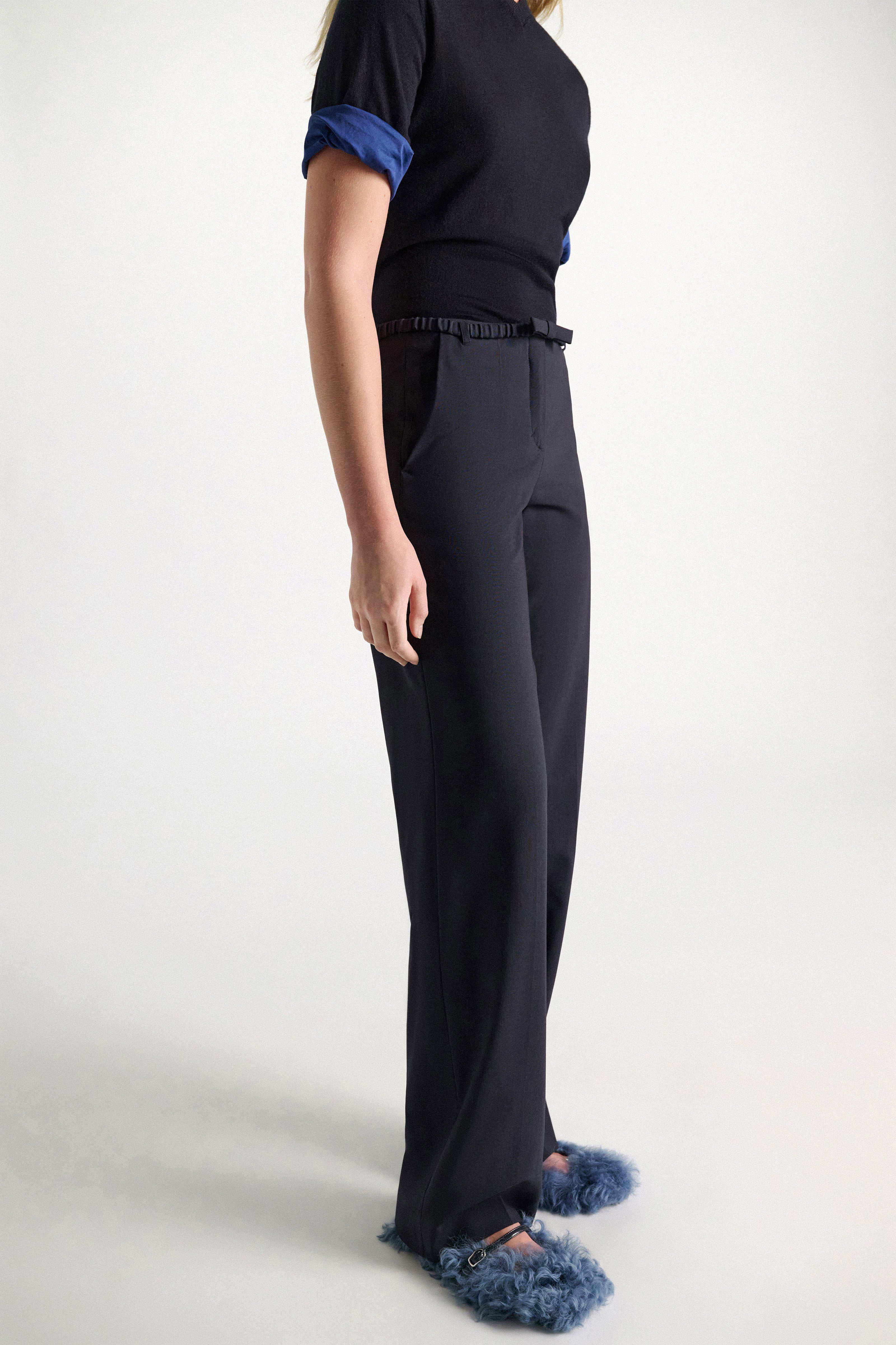 Dorothee Schumacher Hose Light Layer Navy