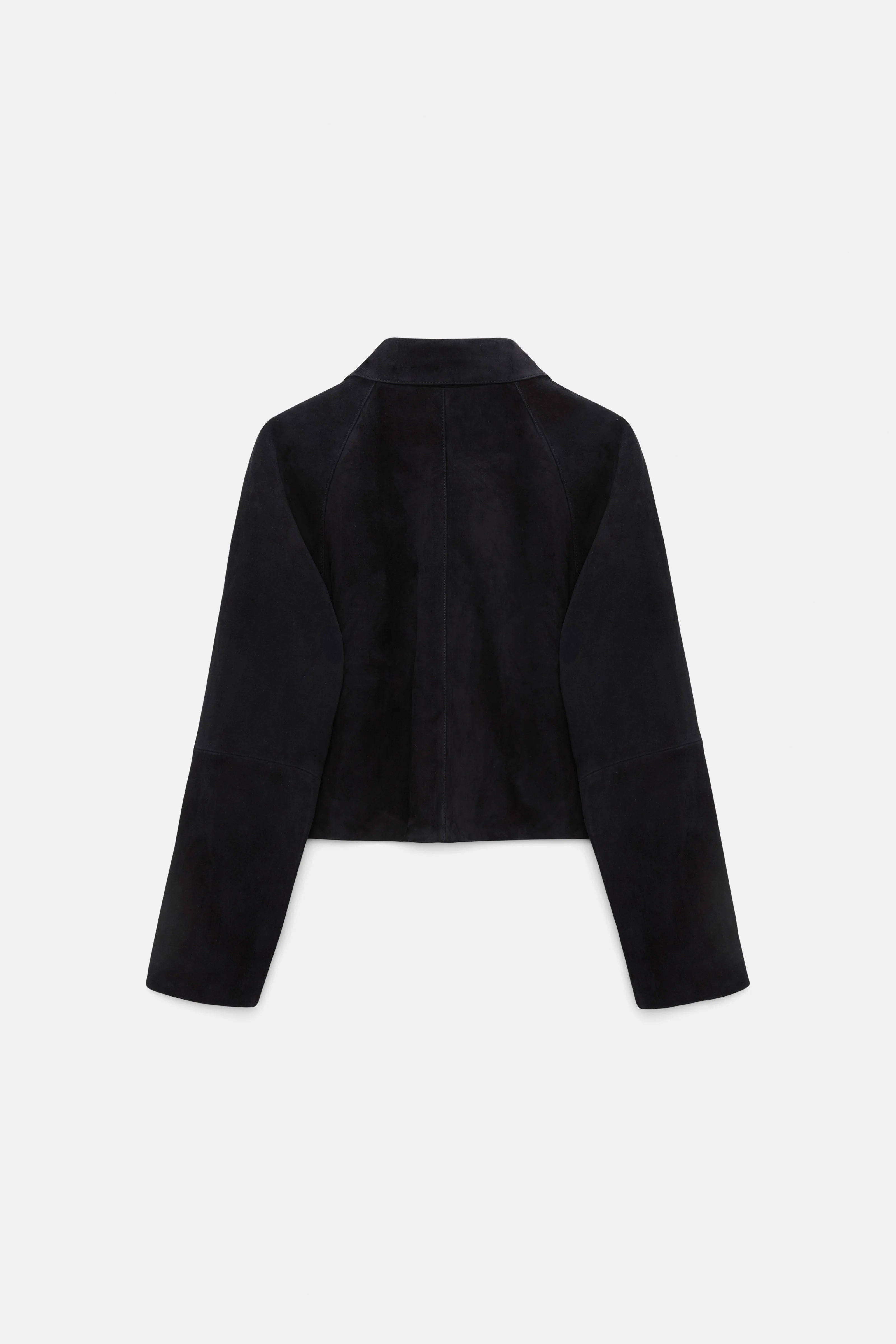 Dorothee Schumacher Leather Jacket Soft Touch Navy