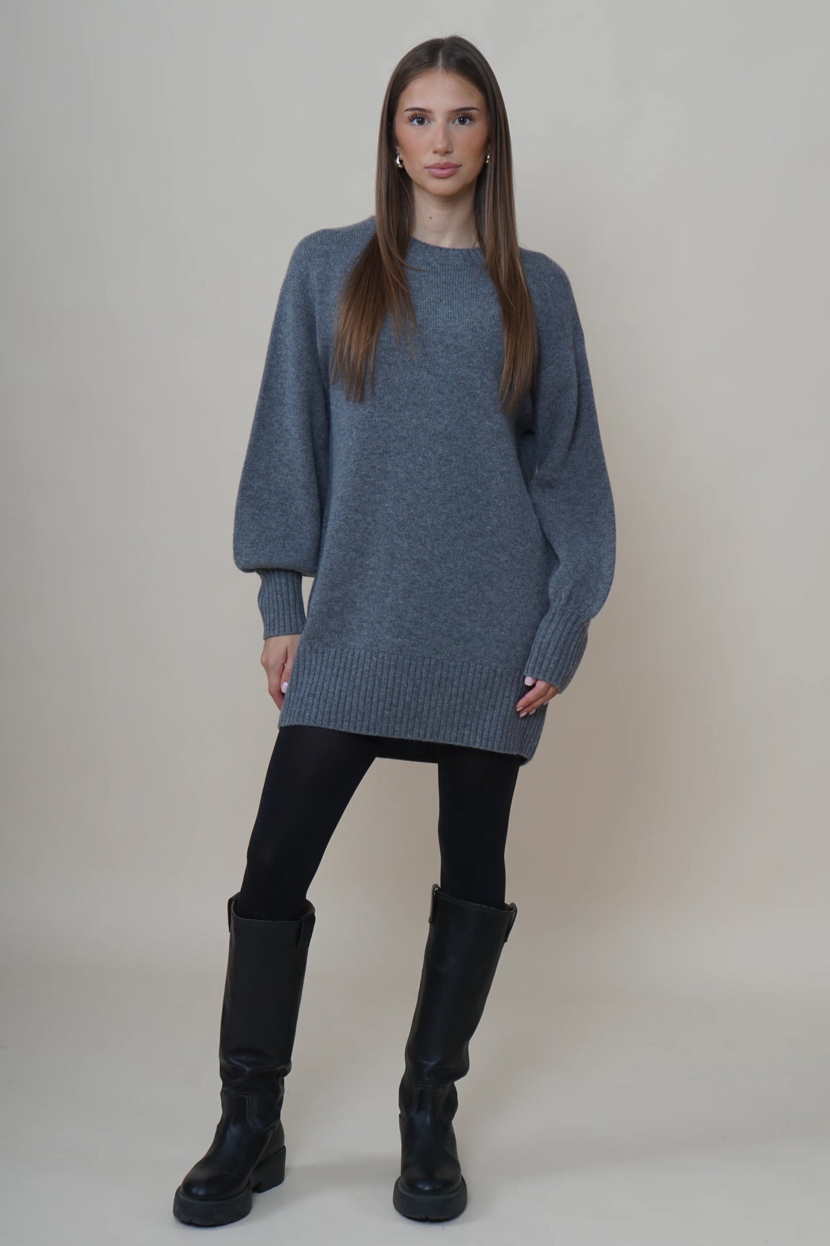 Alcidia Da Veiga Robe en maille Nele Pyrite