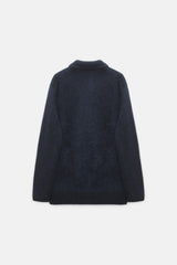 Dorothee Schumacher Cardigan Fluffy Statement Navy