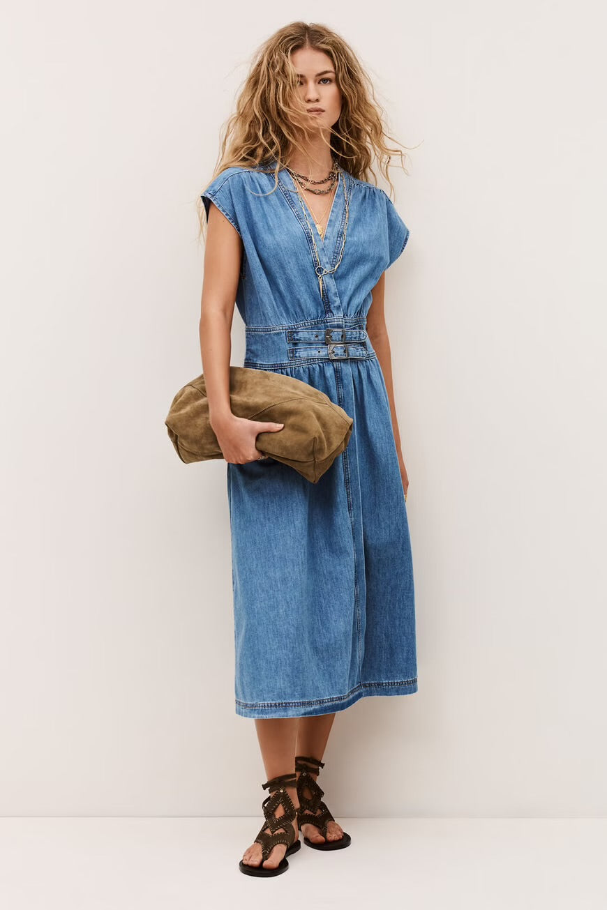 Ba&sh Kleid Love Lightblue