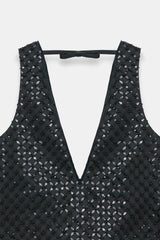 Dorothee Schumacher Top Sparkling Statement Graphite