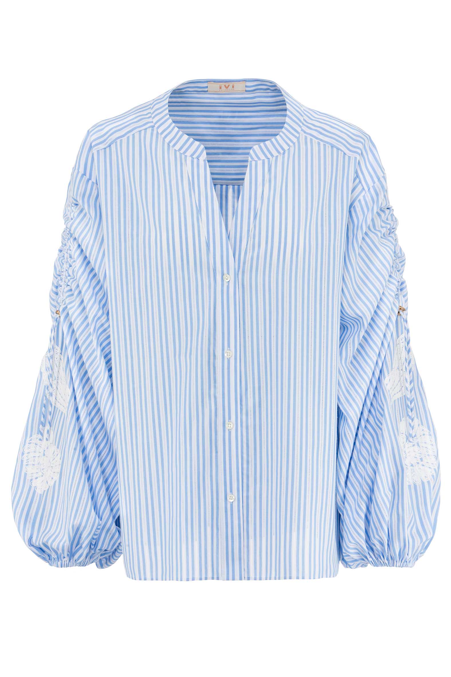 IVI Bluse Fossil Shell Sky