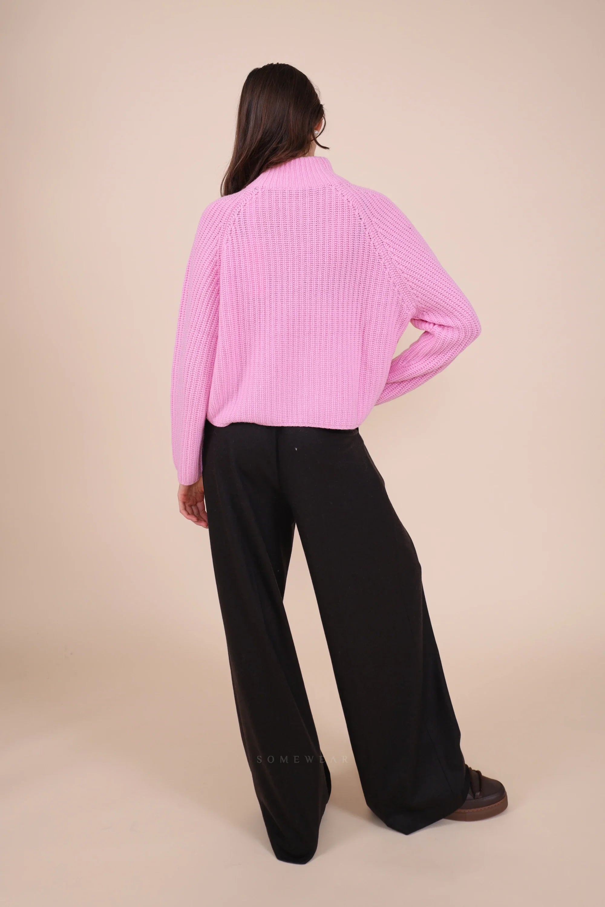 Heart Sweater Knit Begonia