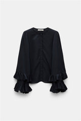 Dorothee Schumacher Bluse Soft Stripes Navy