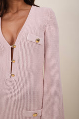 Elisabetta Franchi knitted dress pink