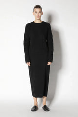 Sminfinity Pullover Cable Crew Coal