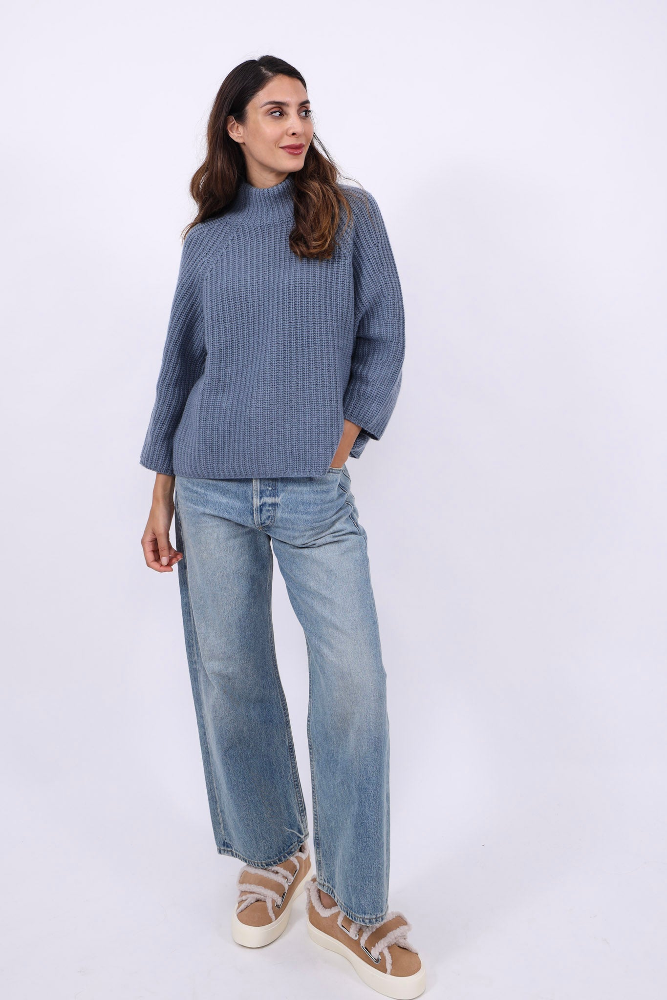 Heart Sweater Knit Dust