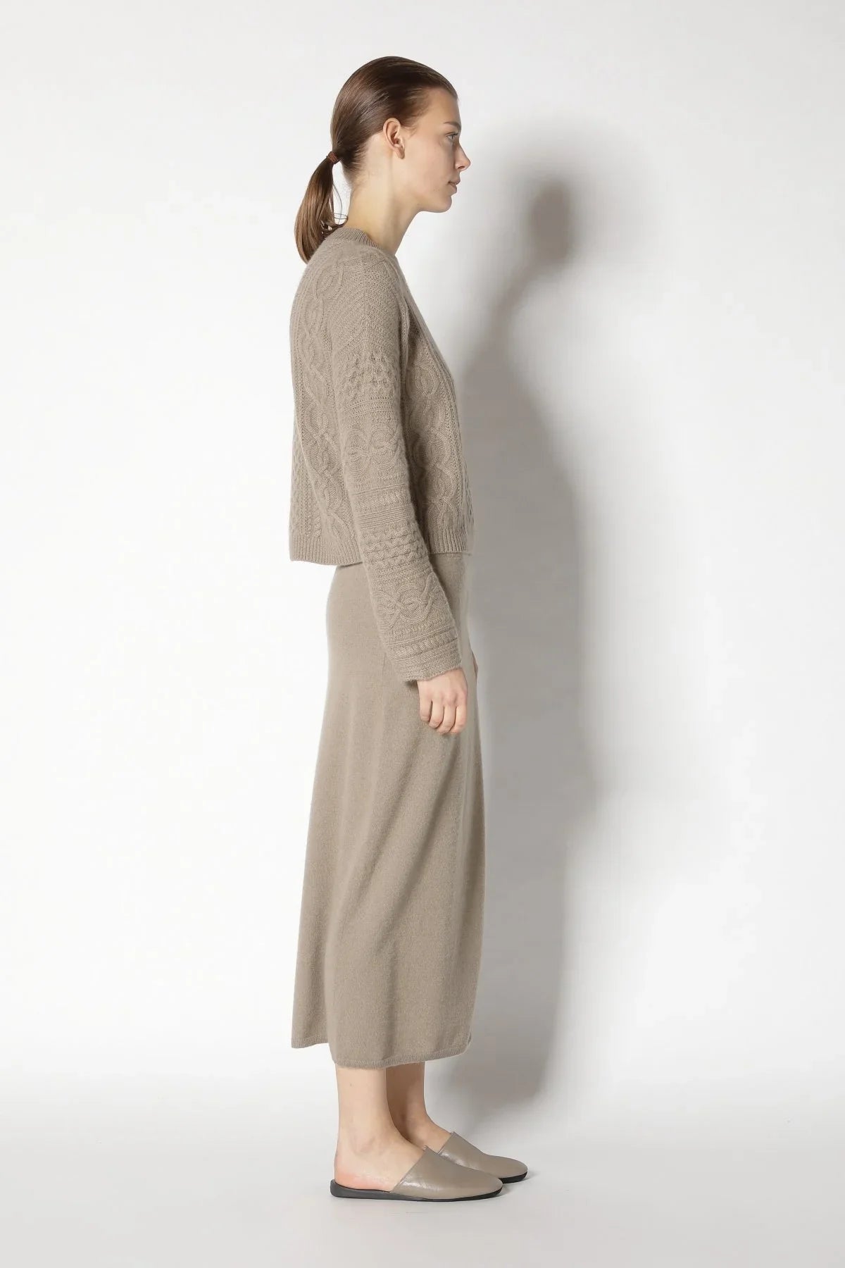 Sminfinity Pullover Cable Crew Grain