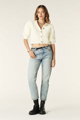 Ba&sh Cardigan Garance Ecru