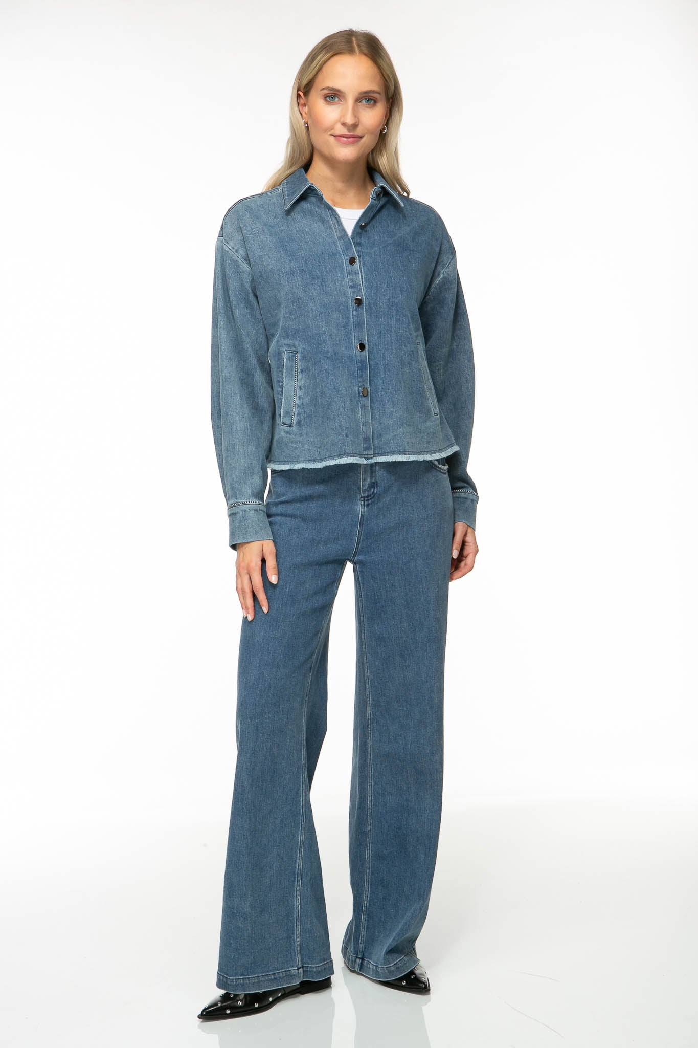 IVI Bluse Elegance Denim