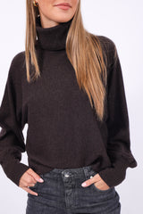 Herzensangelegenheit Pullover Turtle Fondente