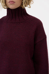 Closed Pullover Rolli Raisin