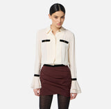 Elisabetta Franchi Bluse Georgette