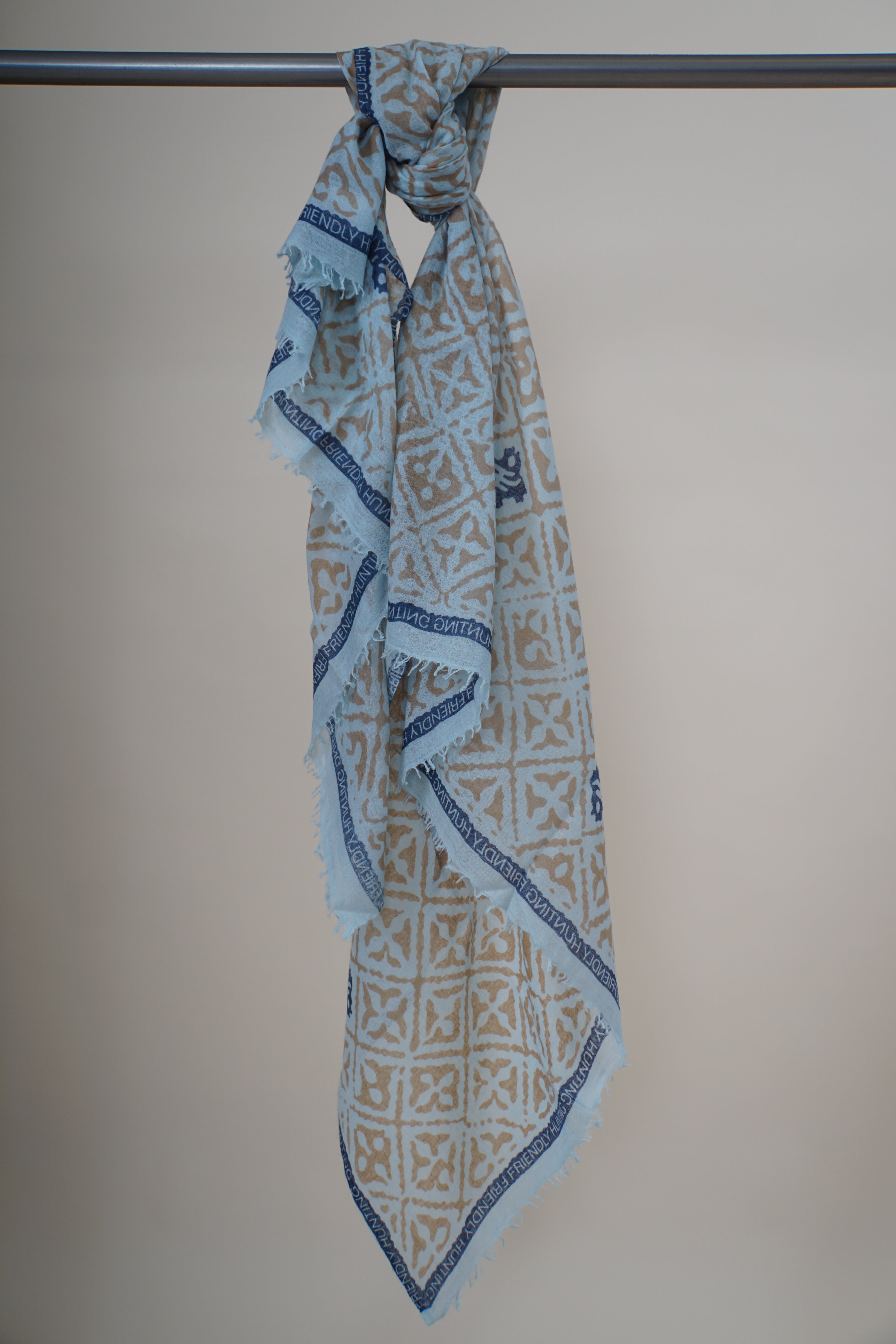 Friendly Hunting Cloth Felted Stole Eyes of Marrakesh Skylight