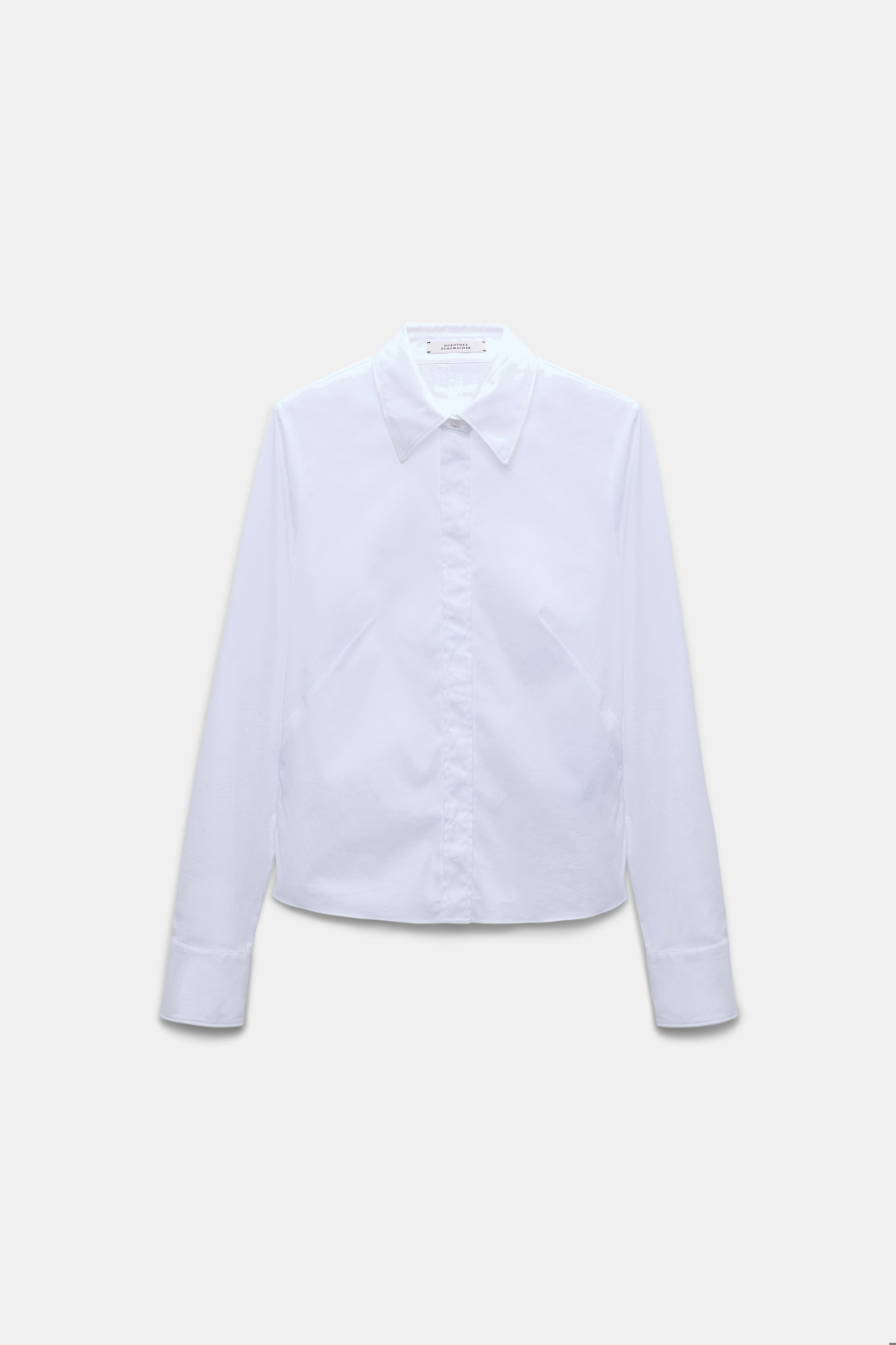 Dorothee Schumacher Bluse Poplin Love White