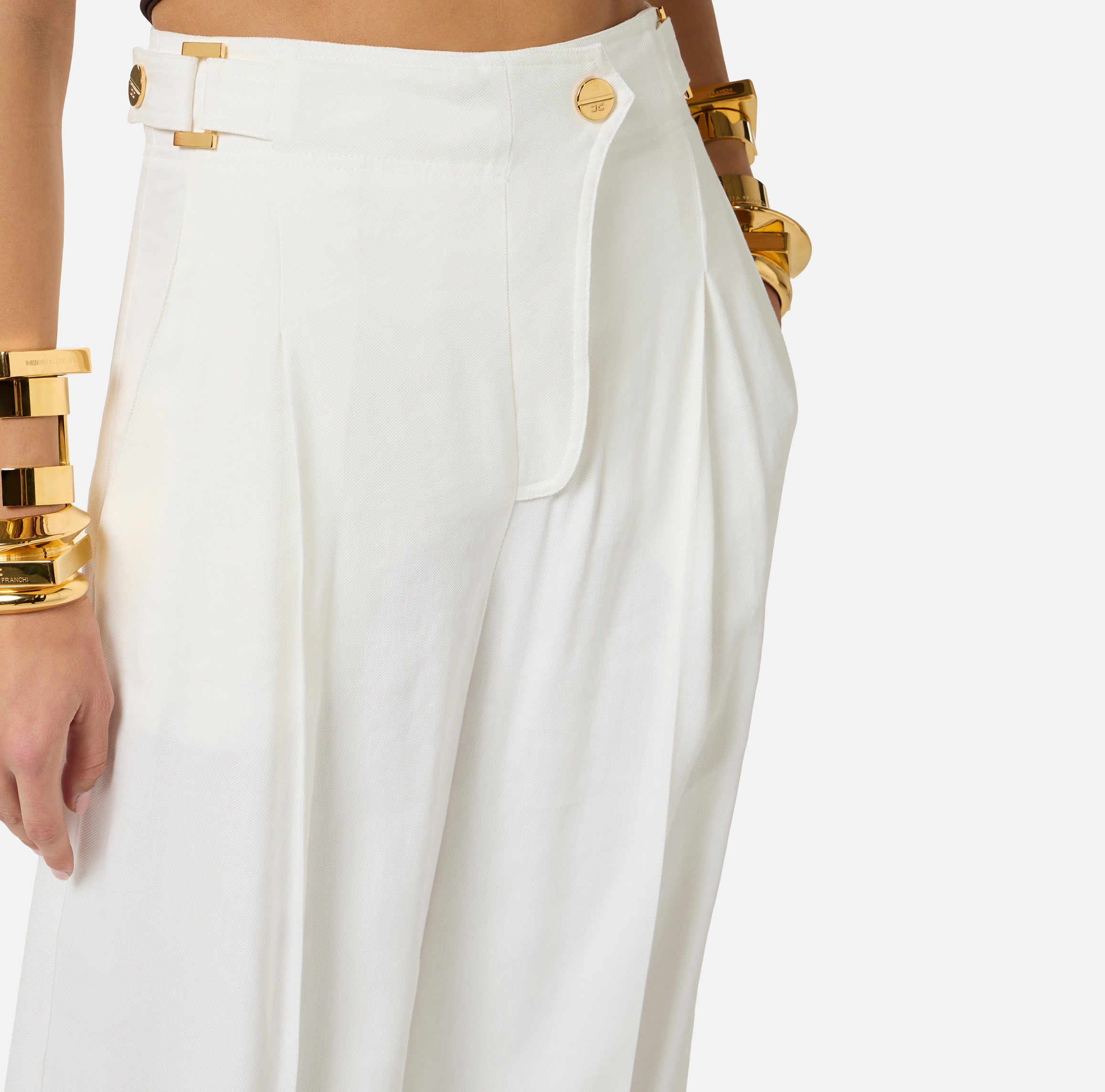 Elisabetta Franchi Hose Avorio