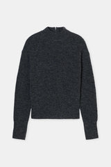 Closed Pullover Mock Neck