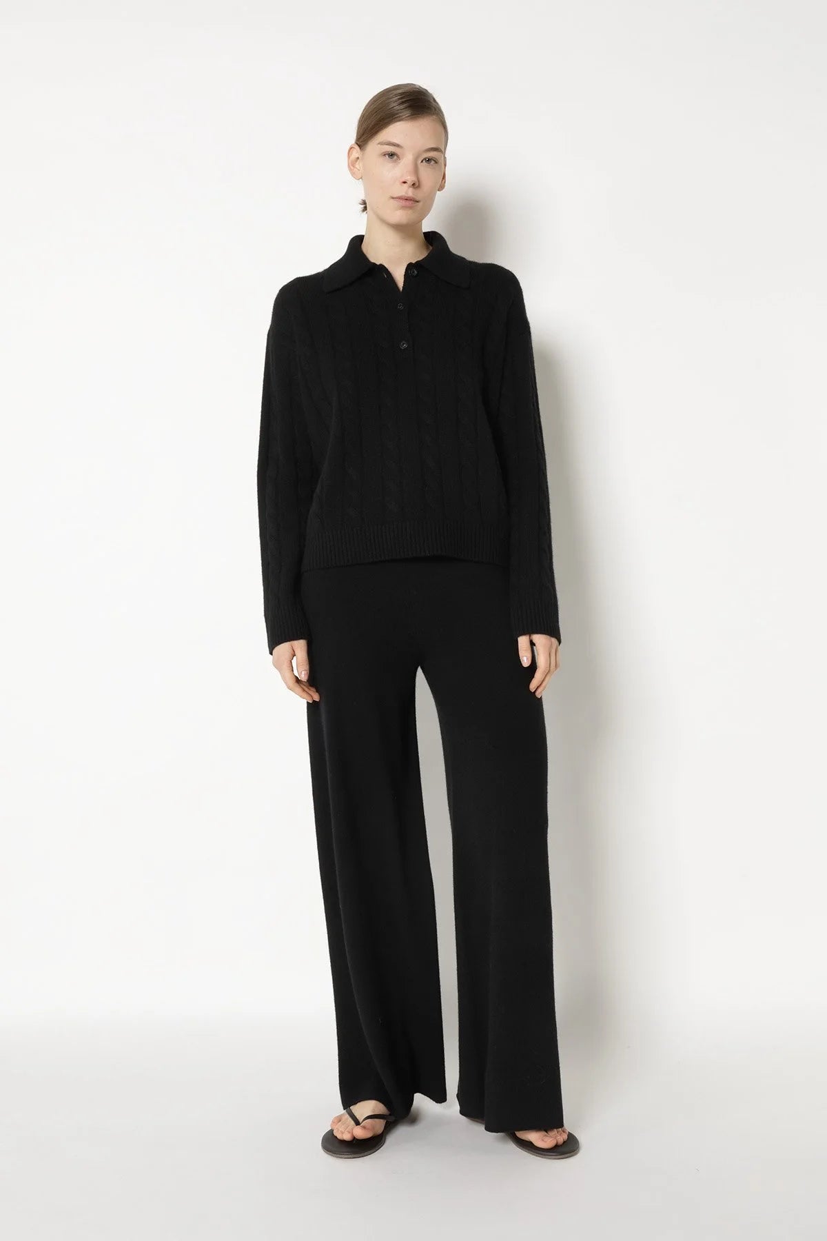 Sminfinity Pullover Polo Cable Black