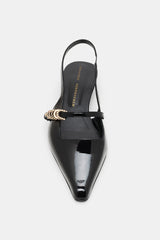 Dorothee Schumacher Slingback Glossy Shine Black