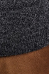 Dorothee Schumacher Cardigan Fluffy Statement Charcoal