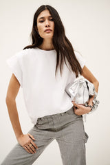 Ba&sh T-Shirt Pio Blanc