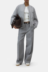 Closed Bomber Wool Melange