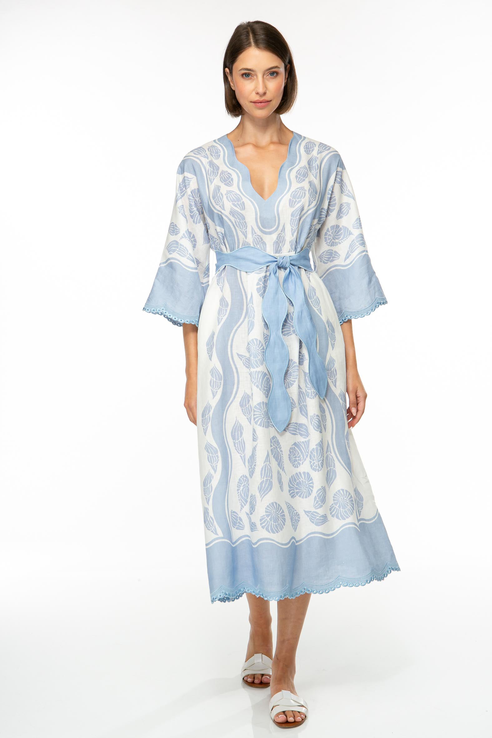 IVI Dress Fossil Shell Sky