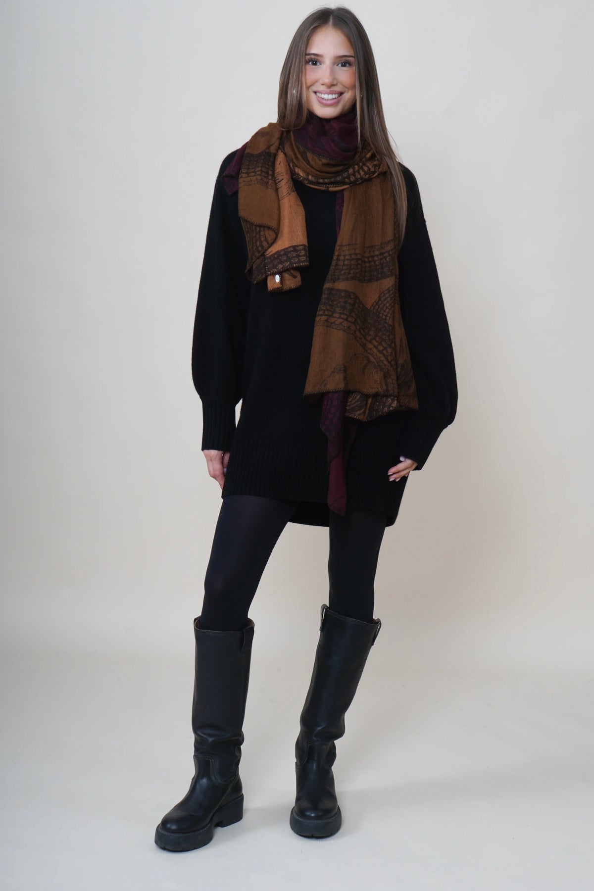 Friendly Hunting Tuch Scarf Garden Eden Camel