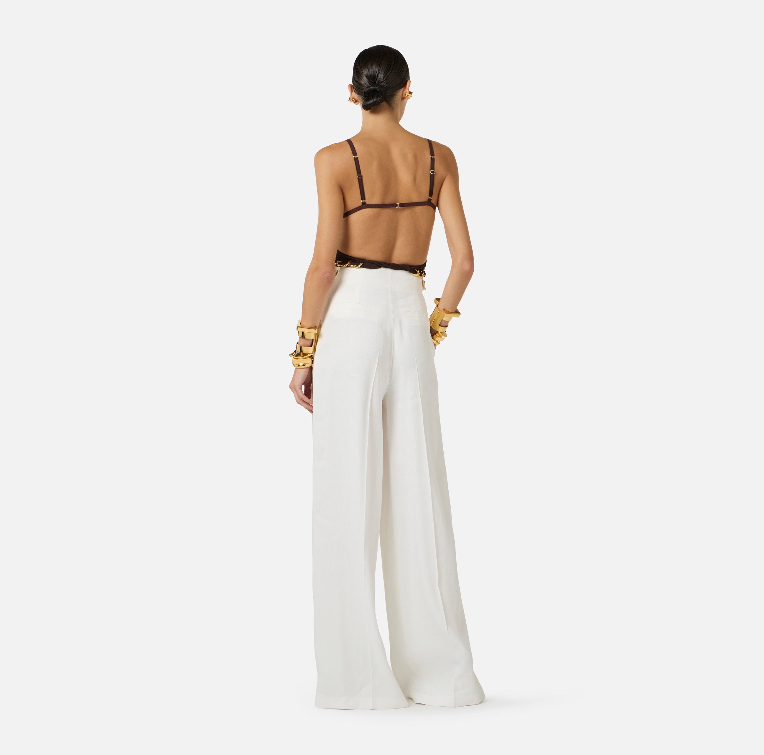 Elisabetta Franchi Trousers Ivory